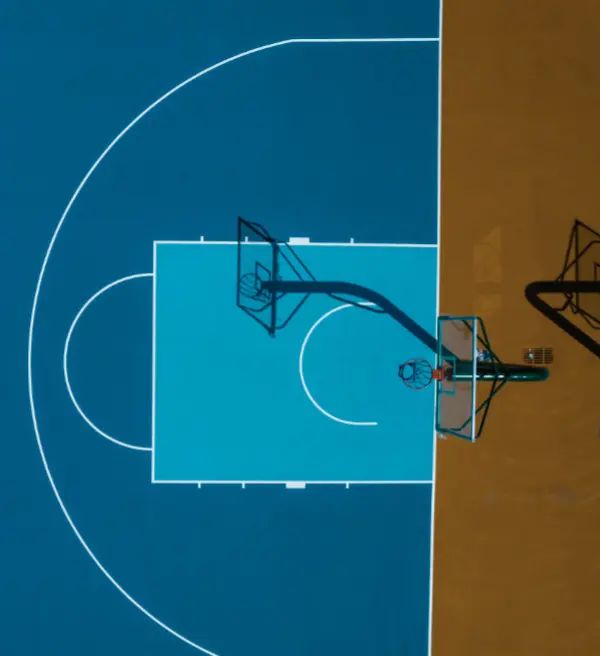 Terrain de basket Modusol vu du dessus
